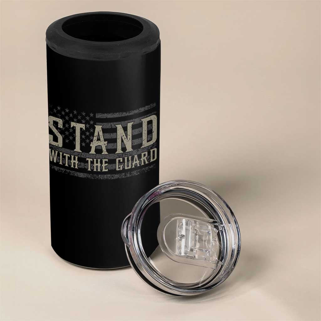 Stand With The Guard 4 in 1 Can Cooler Tumbler DC Guardsmen - Wonder Print Shop