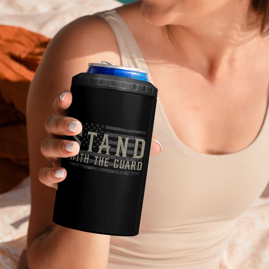 Stand With The Guard 4 in 1 Can Cooler Tumbler DC Guardsmen - Wonder Print Shop