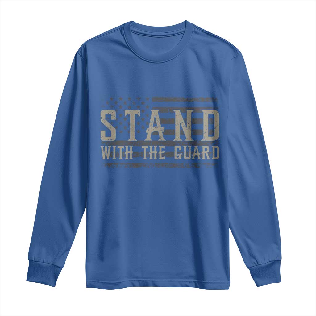 Stand With The Guard Long Sleeve Shirt DC Guardsmen - Wonder Print Shop