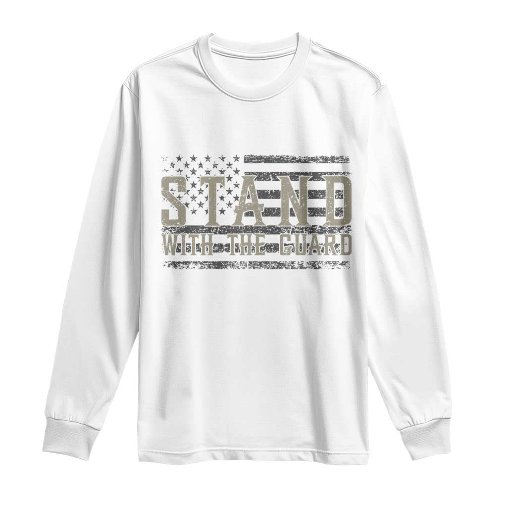 Stand With The Guard Long Sleeve Shirt DC Guardsmen - Wonder Print Shop