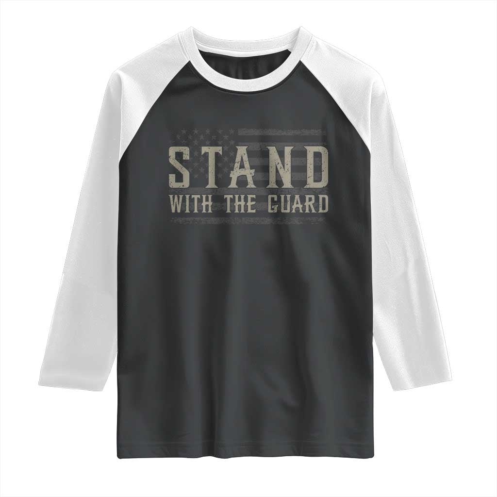 Stand With The Guard Raglan Shirt DC Guardsmen - Wonder Print Shop