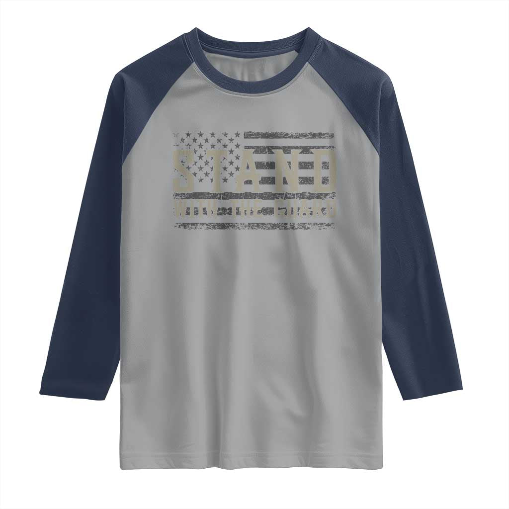 Stand With The Guard Raglan Shirt DC Guardsmen - Wonder Print Shop
