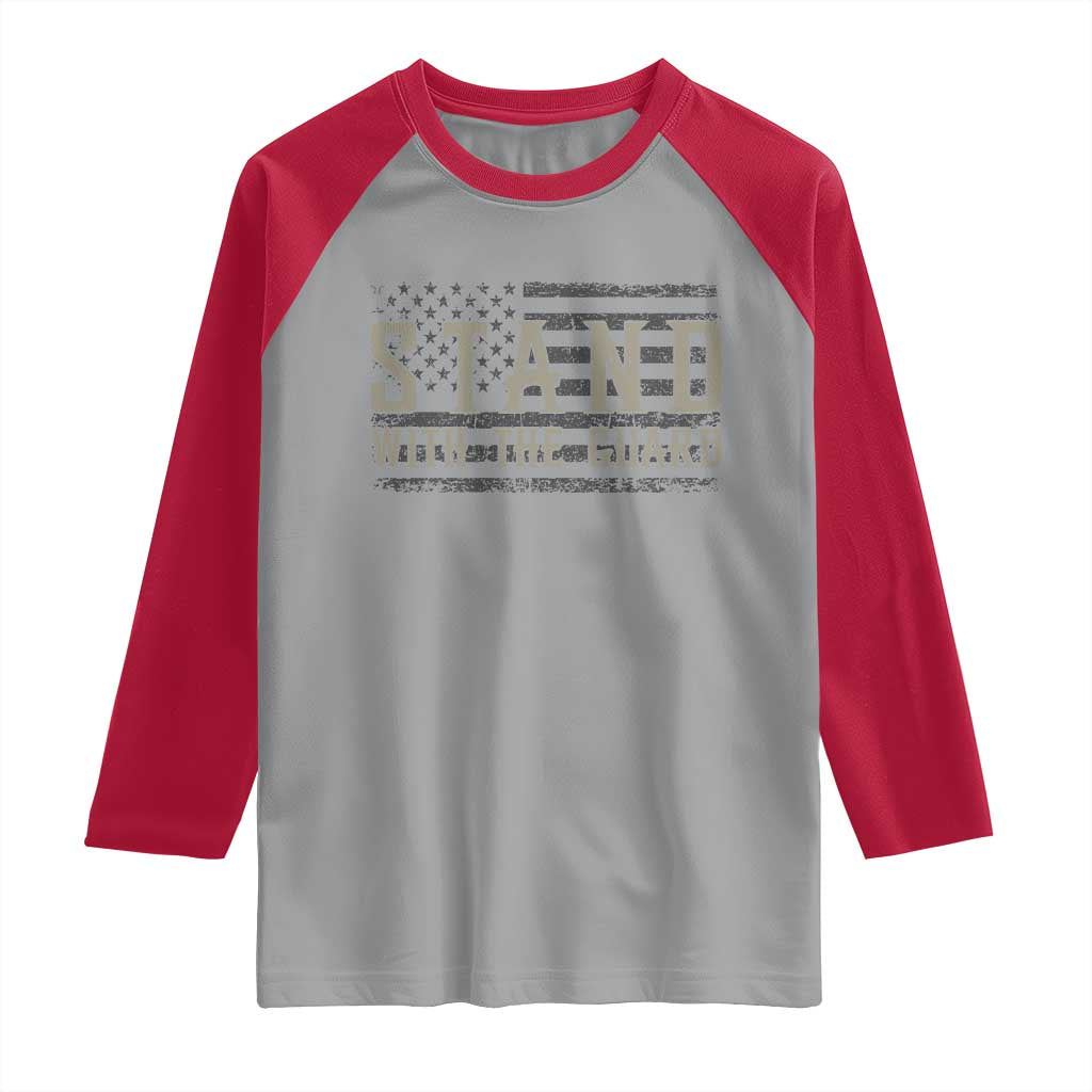 Stand With The Guard Raglan Shirt DC Guardsmen - Wonder Print Shop