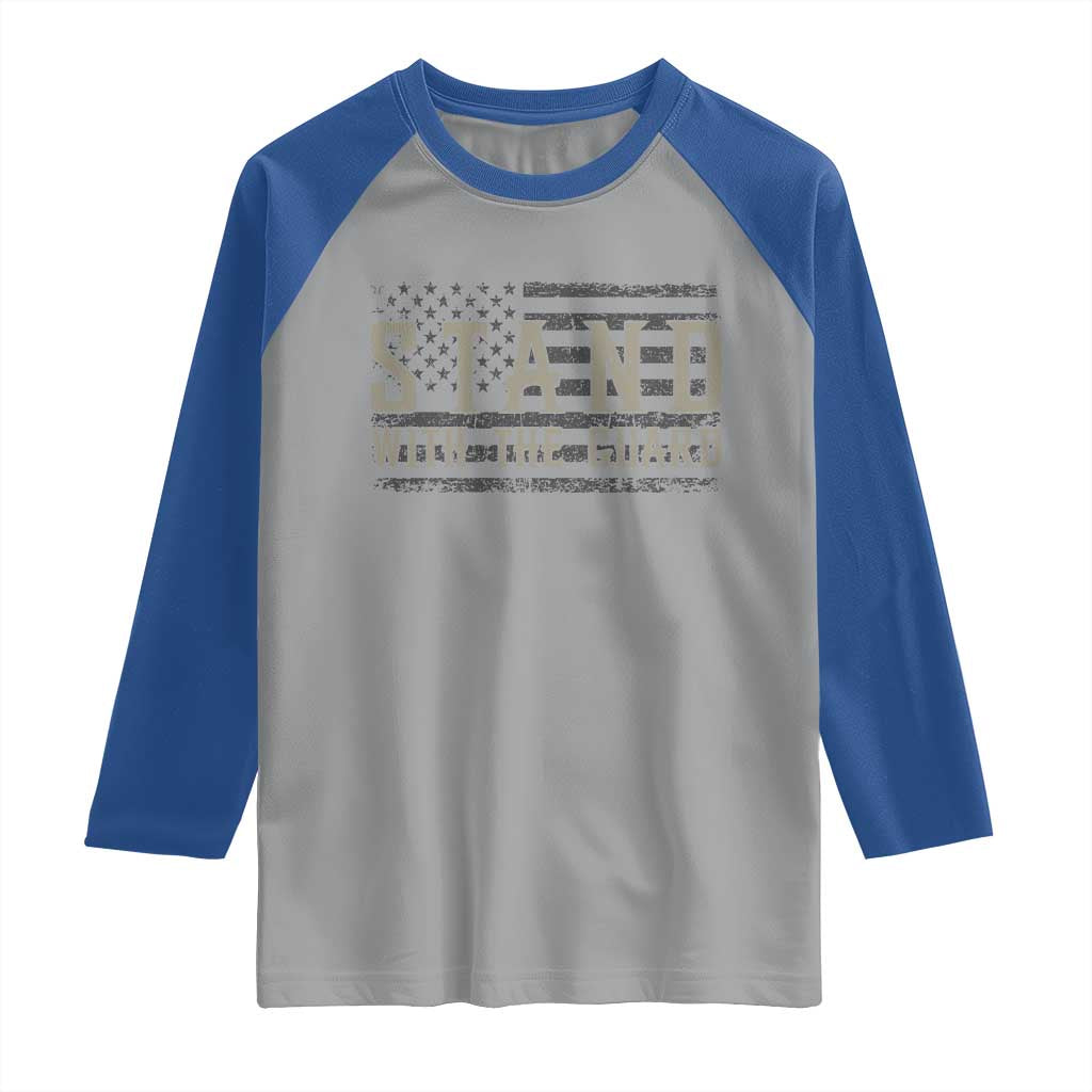 Stand With The Guard Raglan Shirt DC Guardsmen - Wonder Print Shop