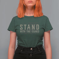 Stand With The Guard T Shirt For Women DC Guardsmen - Wonder Print Shop
