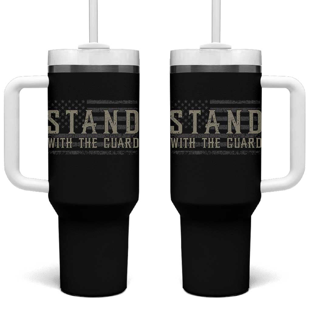 Stand With The Guard Tumbler With Handle DC Guardsmen - Wonder Print Shop