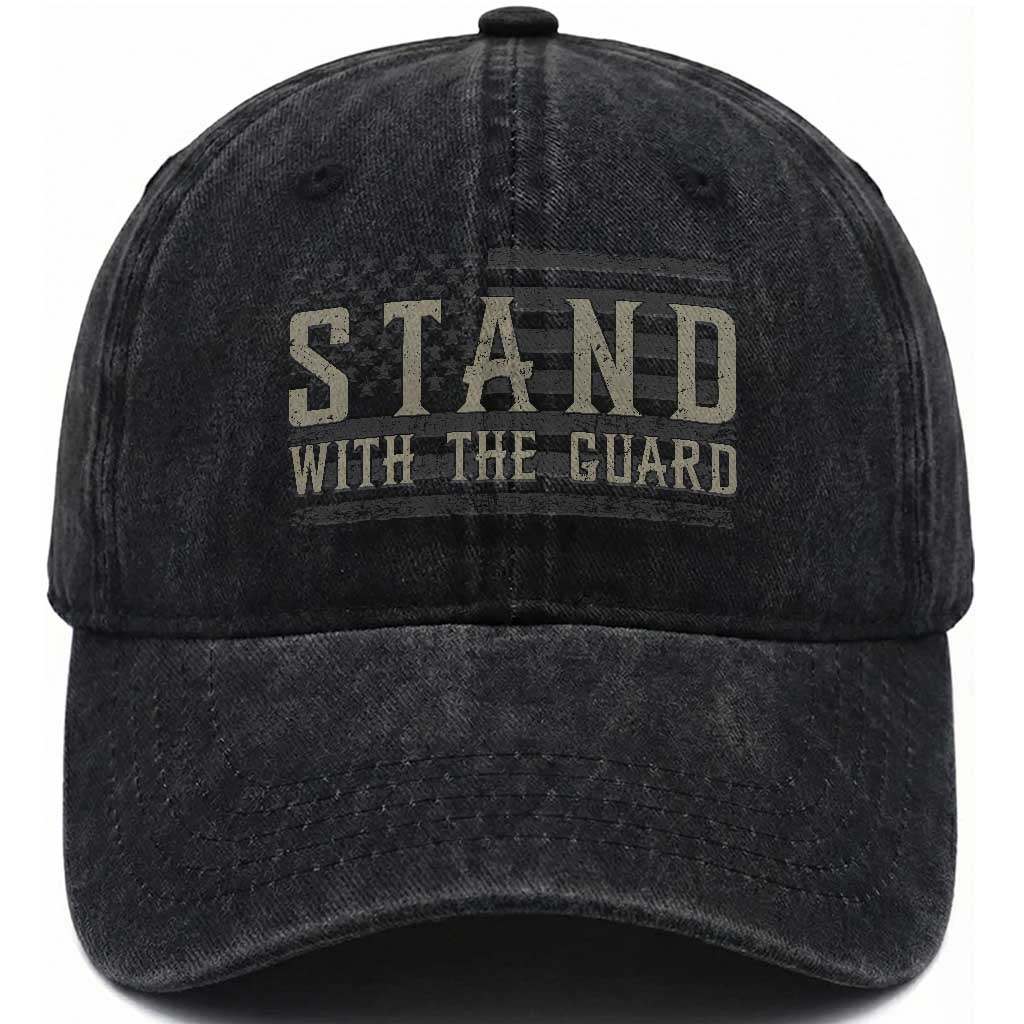 Stand With The Guard Washed Cotton Baseball Cap DC Guardsmen