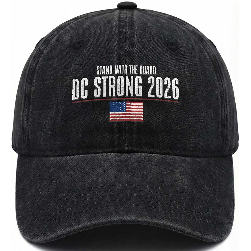 Stand With The Guard Washed Cotton Baseball Cap DC Guardsmen 2026