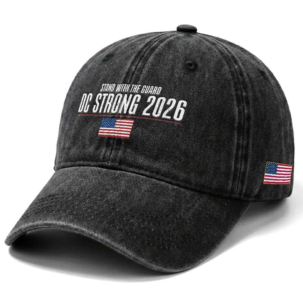 Stand With The Guard Washed Cotton Baseball Cap DC Guardsmen 2026