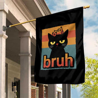 67 Six Seven Bruh Cat Meme Garden Flag Cute Black Cat Funny Saying - Wonder Print Shop
