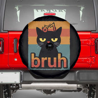 67 Six Seven Bruh Cat Meme Spare Tire Cover Cute Black Cat Funny Saying - Wonder Print Shop