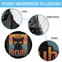 67 Six Seven Bruh Cat Meme Spare Tire Cover Cute Black Cat Funny Saying - Wonder Print Shop