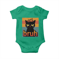 67 Six Seven Bruh Cat Meme Baby Onesie Cute Black Cat Funny Saying - Wonder Print Shop