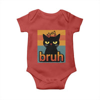 67 Six Seven Bruh Cat Meme Baby Onesie Cute Black Cat Funny Saying - Wonder Print Shop