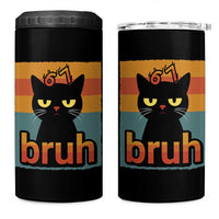 67 Six Seven Bruh Cat Meme 4 in 1 Can Cooler Tumbler Cute Black Cat Funny Saying - Wonder Print Shop