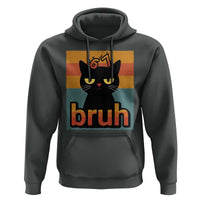 67 Six Seven Bruh Cat Meme Hoodie Cute Black Cat Funny Saying - Wonder Print Shop