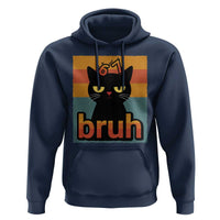 67 Six Seven Bruh Cat Meme Hoodie Cute Black Cat Funny Saying - Wonder Print Shop