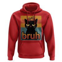 67 Six Seven Bruh Cat Meme Hoodie Cute Black Cat Funny Saying - Wonder Print Shop