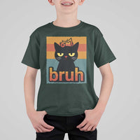 67 Six Seven Bruh Cat Meme T Shirt For Kid Cute Black Cat Funny Saying - Wonder Print Shop