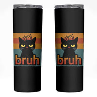 67 Six Seven Bruh Cat Meme Skinny Tumbler Cute Black Cat Funny Saying - Wonder Print Shop