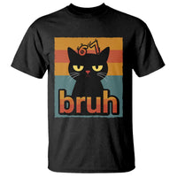 67 Six Seven Bruh Cat Meme T Shirt Cute Black Cat Funny Saying - Wonder Print Shop