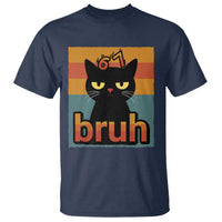 67 Six Seven Bruh Cat Meme T Shirt Cute Black Cat Funny Saying - Wonder Print Shop