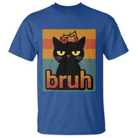67 Six Seven Bruh Cat Meme T Shirt Cute Black Cat Funny Saying - Wonder Print Shop