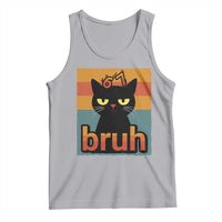 67 Six Seven Bruh Cat Meme Tank Top Cute Black Cat Funny Saying - Wonder Print Shop