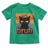67 Six Seven Bruh Cat Meme Toddler T Shirt Cute Black Cat Funny Saying - Wonder Print Shop