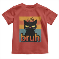 67 Six Seven Bruh Cat Meme Toddler T Shirt Cute Black Cat Funny Saying - Wonder Print Shop