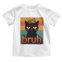 67 Six Seven Bruh Cat Meme Toddler T Shirt Cute Black Cat Funny Saying - Wonder Print Shop