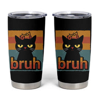 67 Six Seven Bruh Cat Meme Tumbler Cup Cute Black Cat Funny Saying - Wonder Print Shop