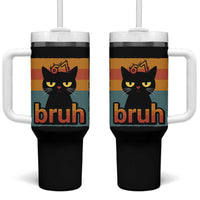 67 Six Seven Bruh Cat Meme Tumbler With Handle Cute Black Cat Funny Saying - Wonder Print Shop