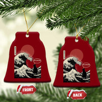 67 Six Seven Bruh Meme Ceramic Ornament Funny Japanese Black Cat Surfing The Great Wave Kanagawa - Wonder Print Shop