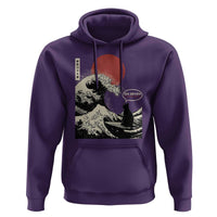 67 Six Seven Bruh Meme Hoodie Funny Japanese Black Cat Surfing The Great Wave Kanagawa - Wonder Print Shop