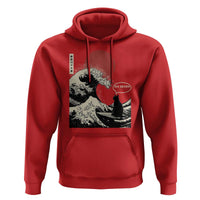 67 Six Seven Bruh Meme Hoodie Funny Japanese Black Cat Surfing The Great Wave Kanagawa - Wonder Print Shop