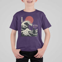 67 Six Seven Bruh Meme T Shirt For Kid Funny Japanese Black Cat Surfing The Great Wave Kanagawa - Wonder Print Shop