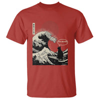 67 Six Seven Bruh Meme T Shirt Funny Japanese Black Cat Surfing The Great Wave Kanagawa - Wonder Print Shop