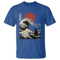 67 Six Seven Bruh Meme T Shirt Funny Japanese Black Cat Surfing The Great Wave Kanagawa - Wonder Print Shop