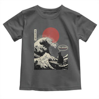 67 Six Seven Bruh Meme Toddler T Shirt Funny Japanese Black Cat Surfing The Great Wave Kanagawa - Wonder Print Shop