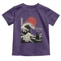 67 Six Seven Bruh Meme Toddler T Shirt Funny Japanese Black Cat Surfing The Great Wave Kanagawa - Wonder Print Shop