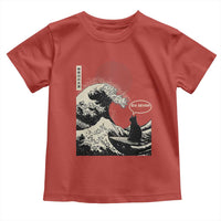 67 Six Seven Bruh Meme Toddler T Shirt Funny Japanese Black Cat Surfing The Great Wave Kanagawa - Wonder Print Shop
