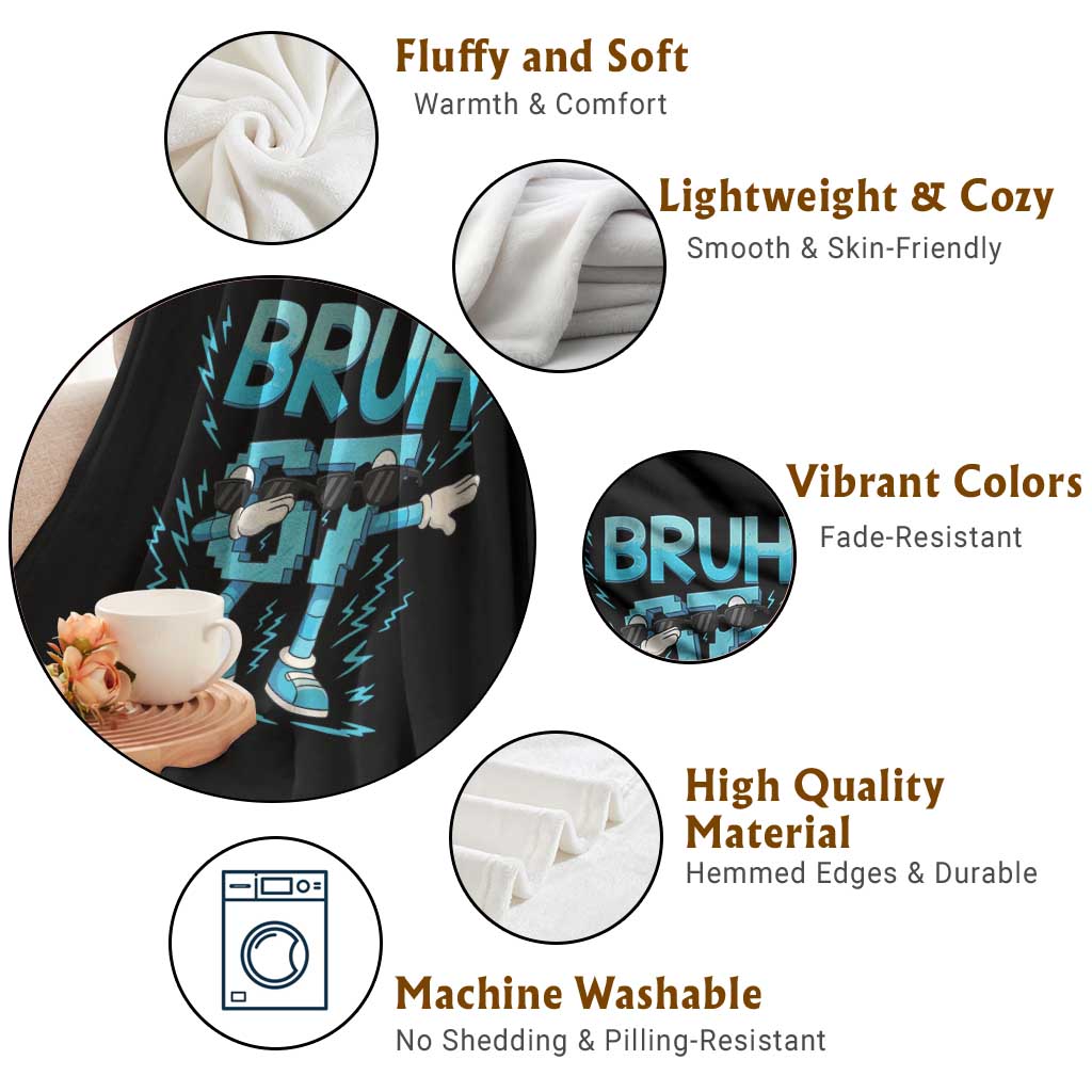 67 Bruh Meme Throw Blanket Funny Six Seven Italian Brainrot - Wonder Print Shop