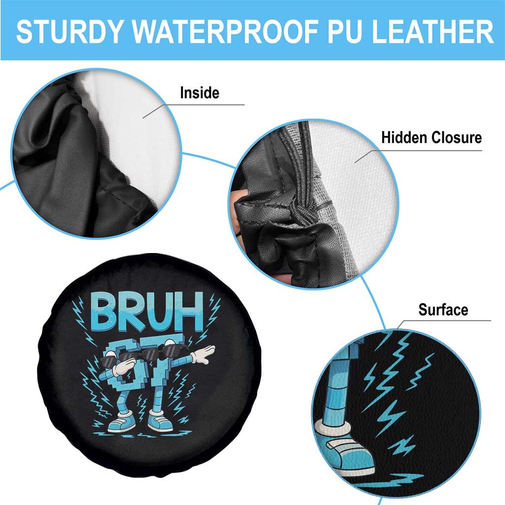 67 Bruh Meme Spare Tire Cover Funny Six Seven Italian Brainrot - Wonder Print Shop
