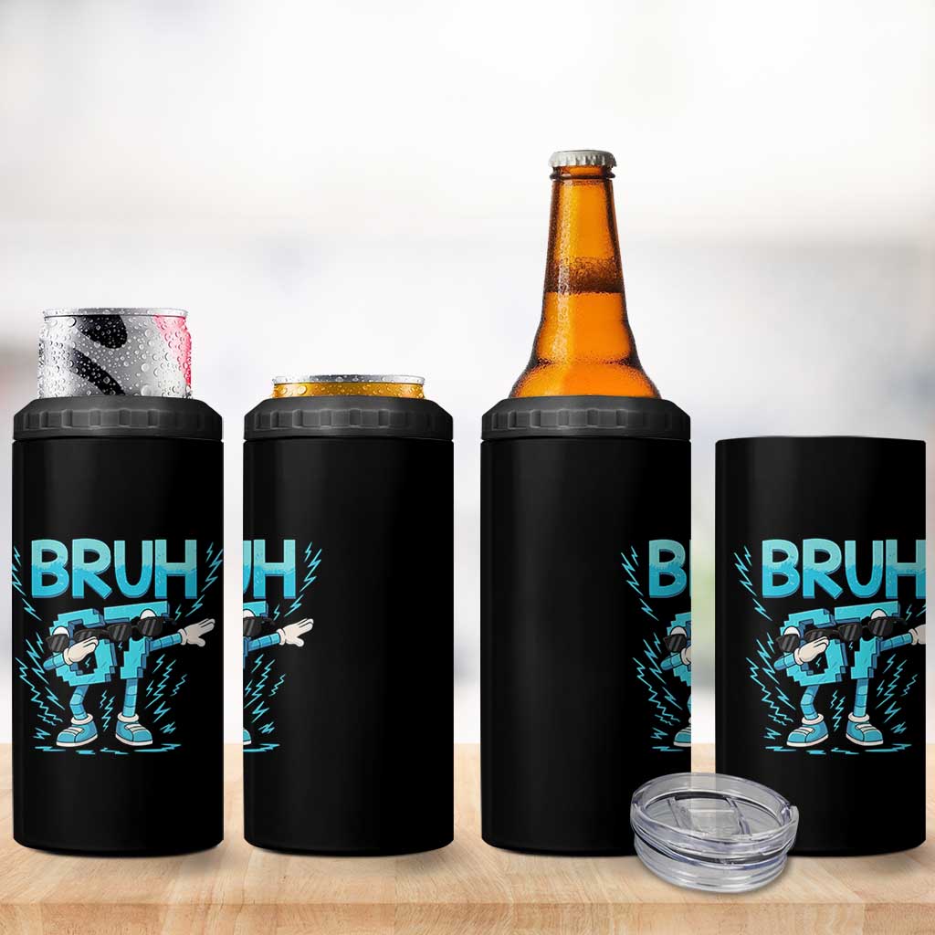 67 Bruh Meme 4 in 1 Can Cooler Tumbler Funny Six Seven Italian Brainrot - Wonder Print Shop