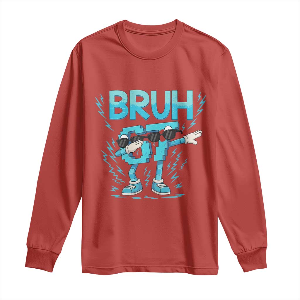67 Bruh Meme Long Sleeve Shirt Funny Six Seven Italian Brainrot - Wonder Print Shop