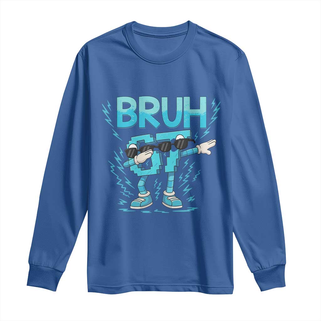 67 Bruh Meme Long Sleeve Shirt Funny Six Seven Italian Brainrot - Wonder Print Shop