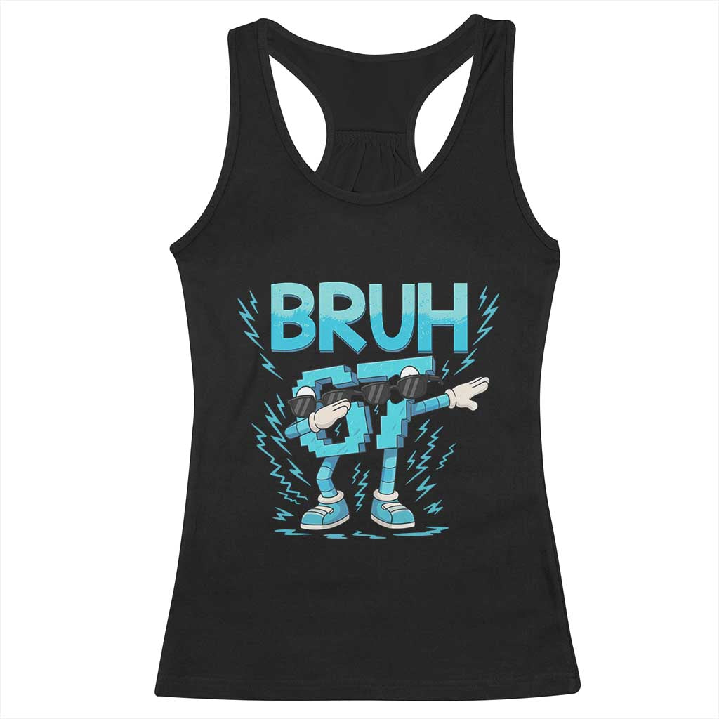 67 Bruh Meme Racerback Tank Top Funny Six Seven Italian Brainrot - Wonder Print Shop