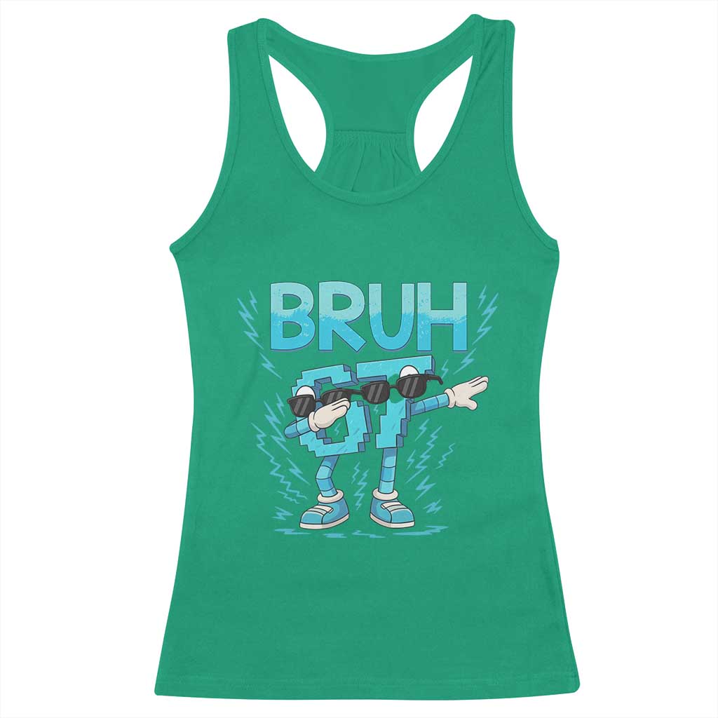 67 Bruh Meme Racerback Tank Top Funny Six Seven Italian Brainrot - Wonder Print Shop