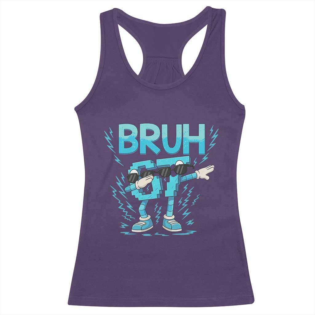 67 Bruh Meme Racerback Tank Top Funny Six Seven Italian Brainrot - Wonder Print Shop